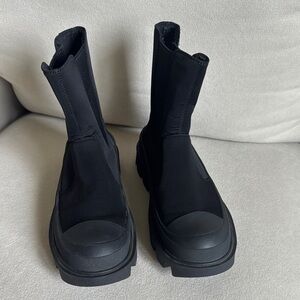 Black Chunky Platform Boots